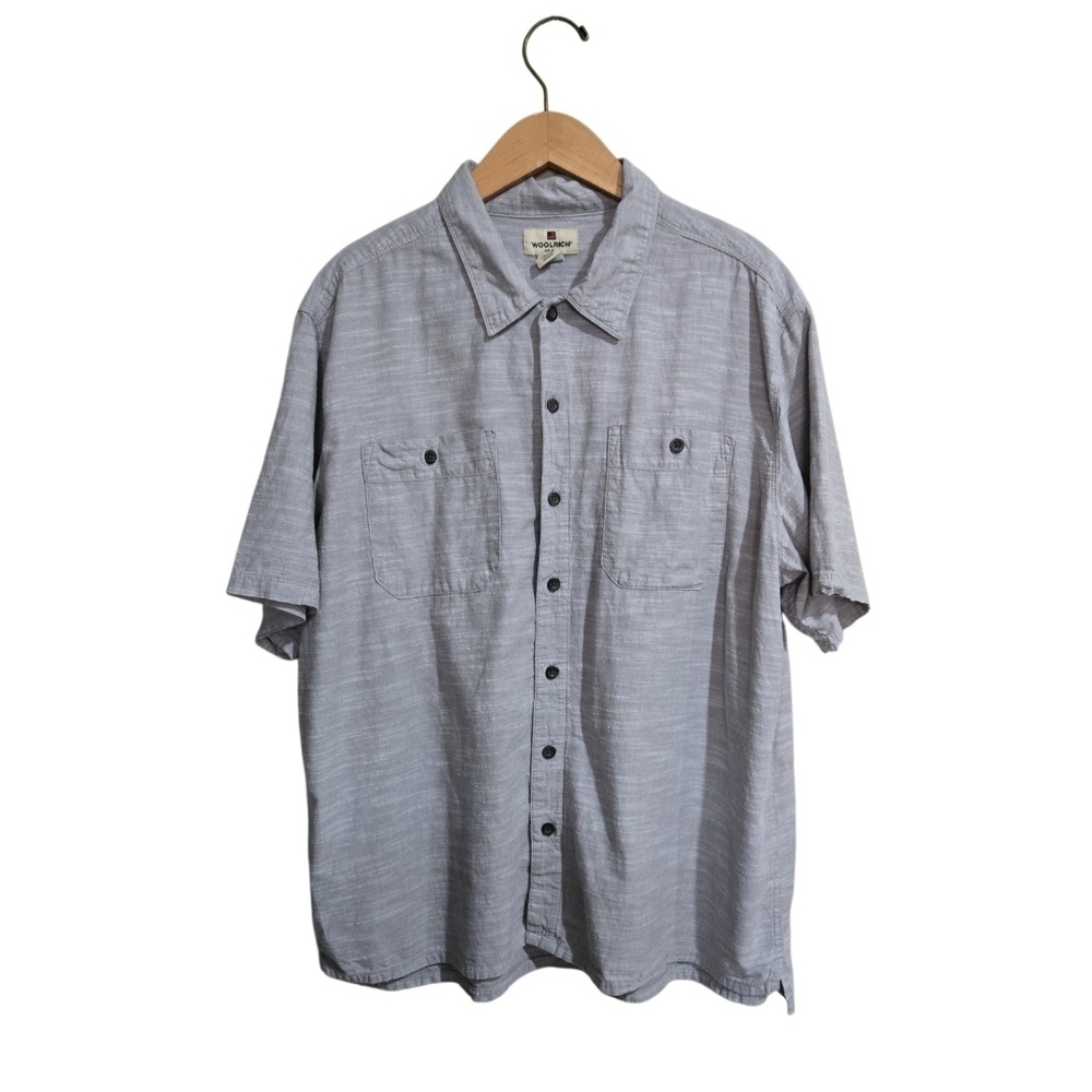 Woolrich Men's Size Xl Gray Button-Up Shirt